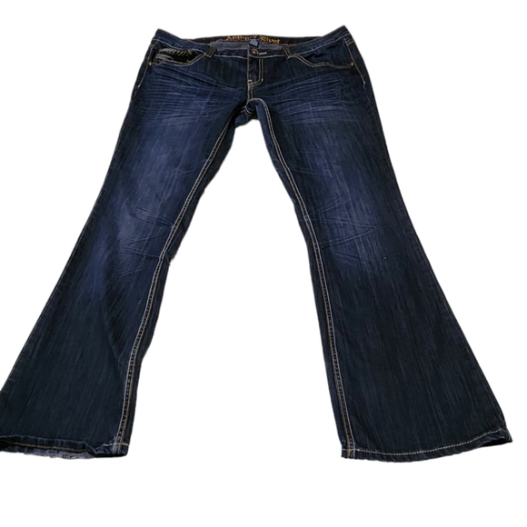 Antique River Denim - Antique river women's dark denim jeans bootcut